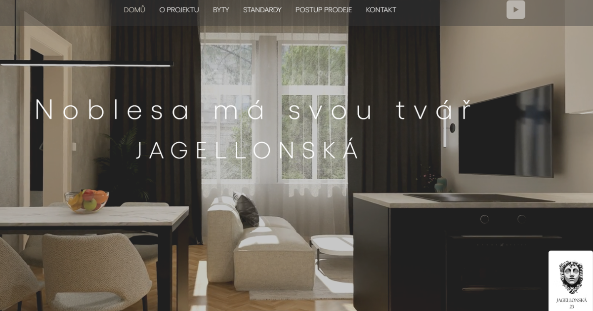 Ukázka webu Jagellonská 23